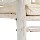 CAMA BLANCO DECAPÉ MADERA DE TECA 200 X 100 X 200 CM CAMA BLANCO DECAPÉ MADERA DE TECA 200 X 100 X 200 CM
