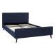 CAMA 150X200 AZUL MADERA / TEJIDO 222 X 164 X 99 CM CAMA 150X200 AZUL MADERA / TEJIDO 222 X 164 X 99 CM