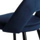 TABURETE AZUL TEJIDO-METAL 43 X 47 X 105 CM TABURETE AZUL TEJIDO-METAL 43 X 47 X 105 CM