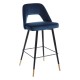 TABURETE AZUL TEJIDO-METAL 43 X 47 X 105 CM TABURETE AZUL TEJIDO-METAL 43 X 47 X 105 CM