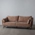 SOFÁ 3 PLAZAS TERCIOPELO BEIGE 220 X 104 X 90 CM SOFÁ 3 PLAZAS TERCIOPELO BEIGE 220 X 104 X 90 CM
