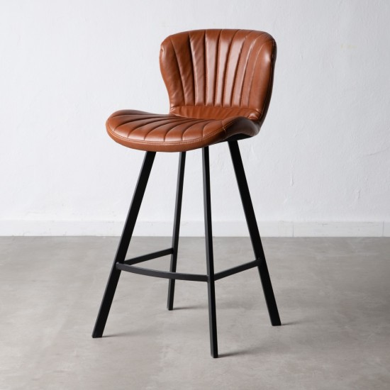 TABURETE CAMEL METAL / SIMIL PIEL 45 X 55 X 94 CM TABURETE CAMEL METAL / SIMIL PIEL 45 X 55 X 94 CM