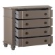 MUEBLE RECIBIDOR GRIS ENVEJECIDO 104 X 42 X 77 CM