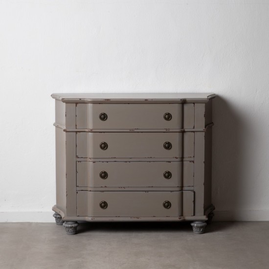 MUEBLE RECIBIDOR GRIS ENVEJECIDO 104 X 42 X 77 CM