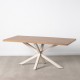 MESA COMEDOR NATURAL-BLANCO DM-METAL 180 X 90 X 76 CM