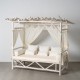 CAMA BALINESA BLANCO ROZADO 200 X 150 X 200 CM CAMA BALINESA BLANCO ROZADO 200 X 150 X 200 CM