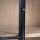 VITRINA NATURAL-NEGRO MADERA PAULONIA 107,50 X 40 X 188,50 C