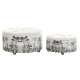 REPOSAPIES SET 2 POLIESTER MDF 80X80X43 TROPICAL REPOSAPIES SET 2 POLIESTER MDF 80X80X43 TROPICAL