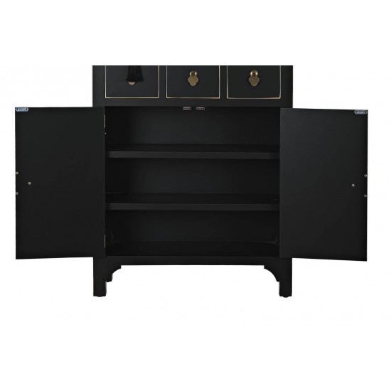 CAJONERA ABETO MDF 63X28X101 ORIENTAL NEGRO O VERDE CAJONERA ABETO MDF 63X28X101 ORIENTAL NEGRO O VERDE